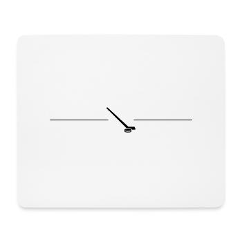 icehockey linie icon - Mousepad (Querformat) - Weiß - Vorne