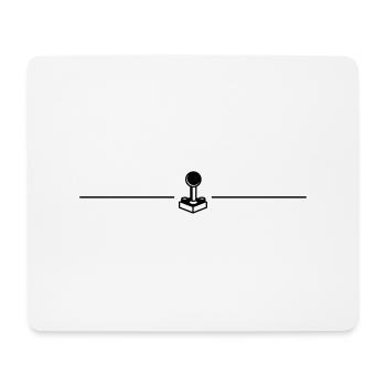 Controller Linie Gamer - Mousepad (Querformat) - Weiß - Vorne