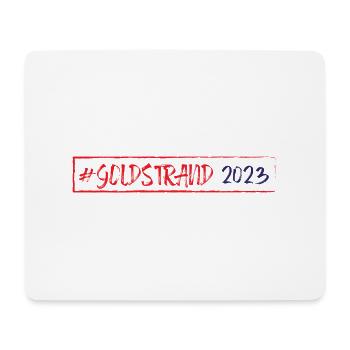 Goldstrand 2023 - Mousepad (Querformat) - Weiß - Vorne