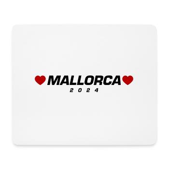 Mallorca 2024 Herz - Mousepad (Querformat) - Weiß - Vorne