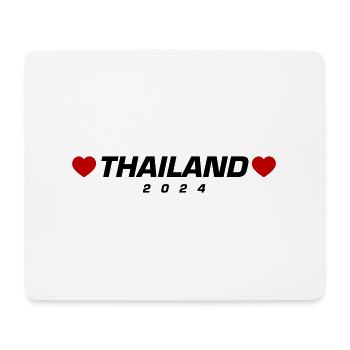 Thaïlande 2024 Coeur - Tapis de souris (format paysage) - blanc - Devant