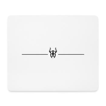 Wikinger Helm Linie - Mousepad (Querformat) - Weiß - Vorne