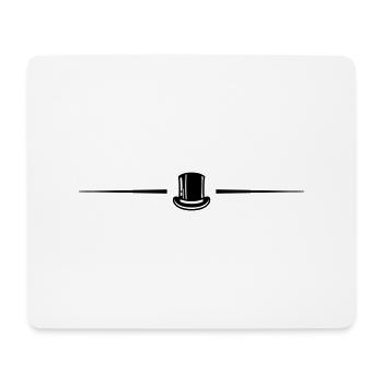 Bräutigam Zylinder Linie - Mousepad (Querformat) - Weiß - Vorne