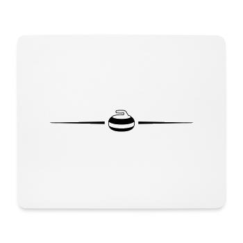 Curling Linie - Mousepad (Querformat) - Weiß - Vorne