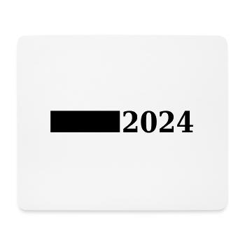 2024 Jahr - Mousepad (Querformat) - Weiß - Vorne