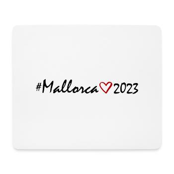 Majorque 2023 Coeur - Tapis de souris (format paysage) - blanc - Devant