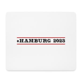 Hamburg 2023 - Mousepad (Querformat) - Weiß - Vorne