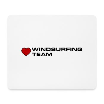 Windsurfing Team Heart - Mouse Pad (horizontal) - white - Front