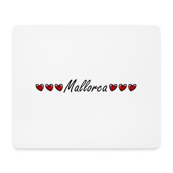 Mallorca Liebe Herz - Mousepad (Querformat) - Weiß - Vorne