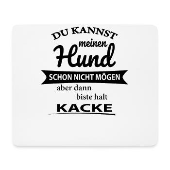 Mein Hund nicht mögen - Mousepad (Querformat) - Weiß - Vorne