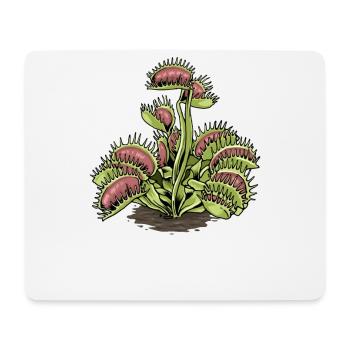 Carnivorous Plant Venus Flytrap - Mouse Pad (horizontal) - white - Front