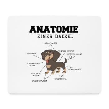 Dackel Rauhaardackel Hunde Hund Dachshund - Mousepad (Querformat) - Weiß - Vorne