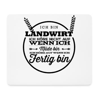 Landwirt Landleben Bauer Traktor lustiger Spruch - Mousepad (Querformat) - Weiß - Vorne