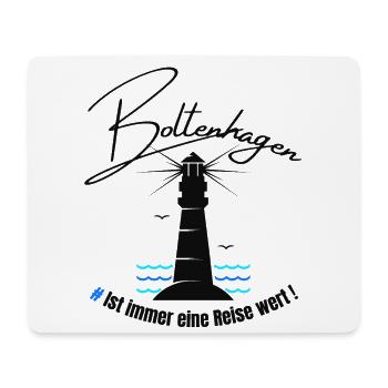 Boltenhagen ist immer eine Reise wert - Mousepad (Querformat) - Weiß - Vorne