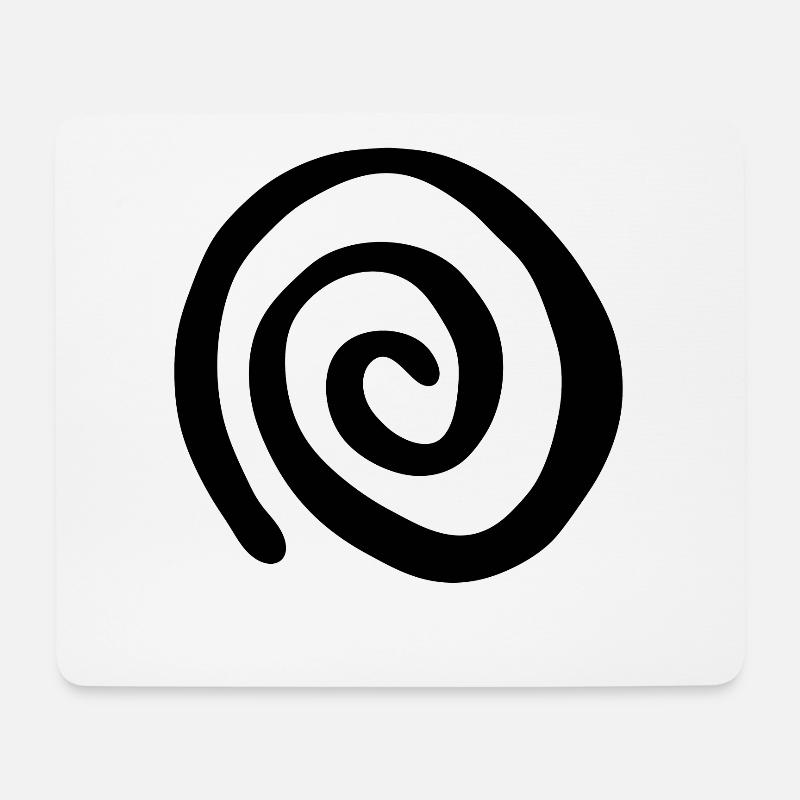Muster und Illusion Hypnose Spirale - Mousepad (Querformat) - Weiß