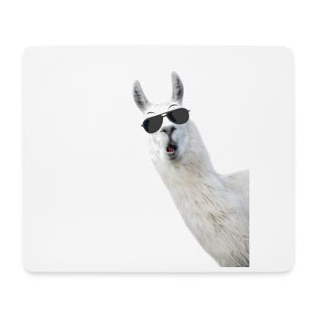 not your ernst Alapaka mit Sonnebrille - Humor - Mousepad (Querformat) - Weiß - Vorne