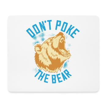 Bärenstark - Nicht anstupsen - Mousepad (Querformat) - Weiß - Vorne
