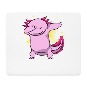 Dabbing Axolotl - Mouse Pad (horizontal) - white - Front
