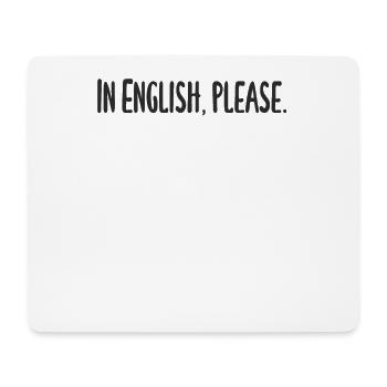 Lehrer - In English please - Mousepad (Querformat) - Weiß - Vorne