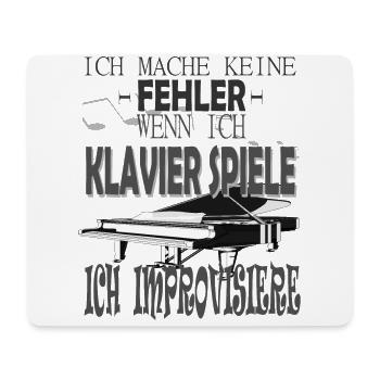 Ein lustiges Klavier Design - Mousepad (Querformat) - Weiß - Vorne