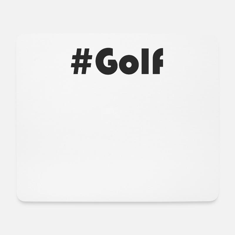 Golf - #Golf - Mousepad (Querformat) - Weiß