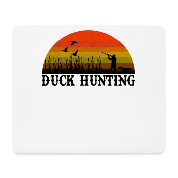 CHASSE AU CANARD Chasse au canard Cadeau rétro - Tapis de souris (format paysage) - blanc - Devant