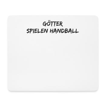 Handball - Götter spielen Handball - Mousepad (Querformat) - Weiß - Vorne
