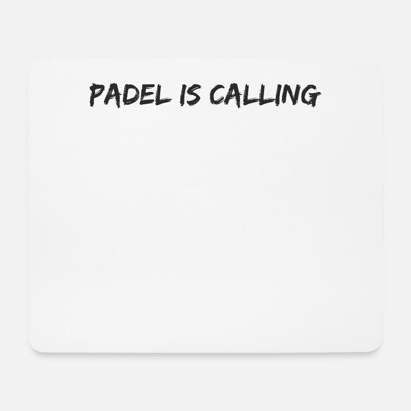 Padel Tennis - Padel is calling - Mousepad (Querformat) - Weiß