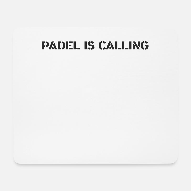Padel Tennis - Padel is calling - Mousepad (Querformat) - Weiß