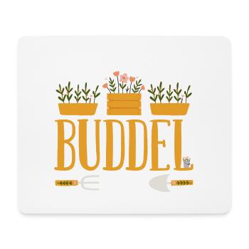 Offizielles Garten Buddelshirt - Mousepad (Querformat) - Weiß - Vorne