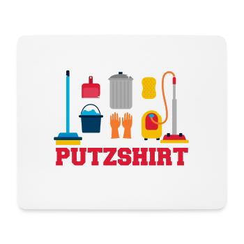 Offizielles Putzshirt Sauber machen aufräumen - Mousepad (Querformat) - Weiß - Vorne