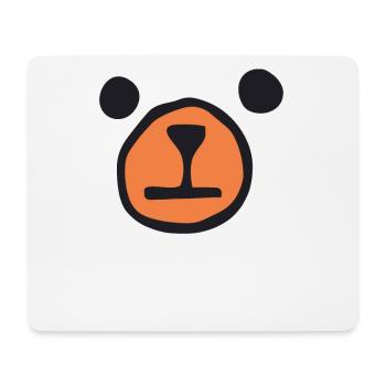 Bären Gesicht - Bär - Mousepad (Querformat) - Weiß - Vorne