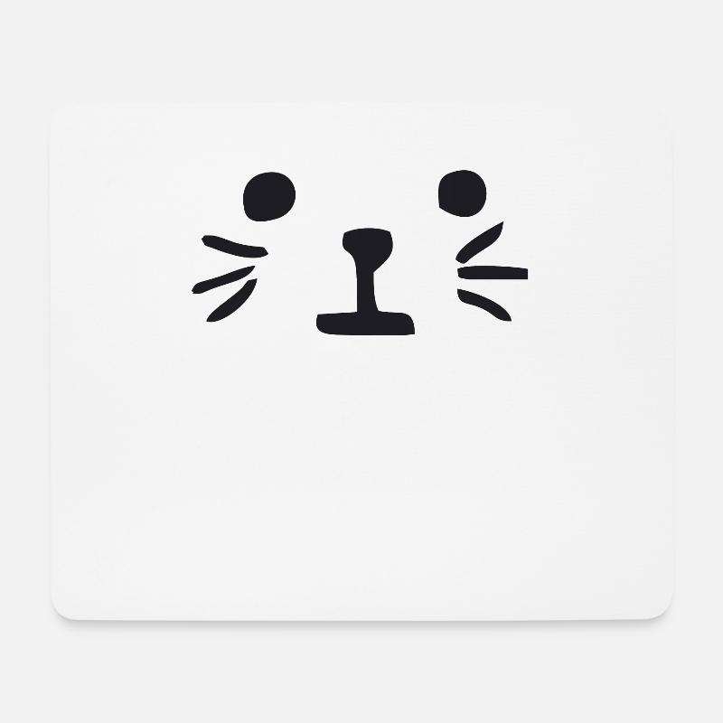 Katze - Mousepad (Querformat) - Weiß