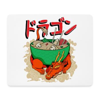 Japanischer Drache mit Ramen Anime Japan - Mousepad (Querformat) - Weiß - Vorne