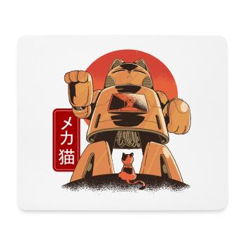 Cat Mech Robot Anime Mécanique Japonaise - Tapis de souris (format paysage) - blanc - Devant
