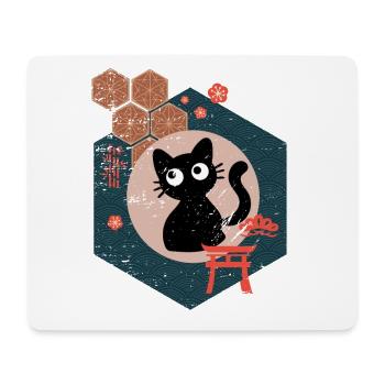 Cat Owner Gift Japanese Cat - Mouse Pad (horizontal) - white - Front