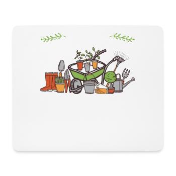 Mein Ruhestand Büro Blumengärtner Gärtner - Mousepad (Querformat) - Weiß - Vorne