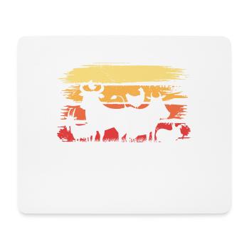 Soyez la voix de la voix du végétalien sans voix à base de plantes - Tapis de souris (format paysage) - blanc - Devant