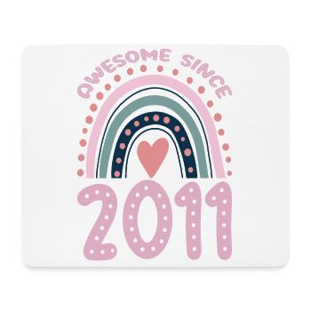 Awesome since 2011 - Mouse Pad (horizontal) - white - Front