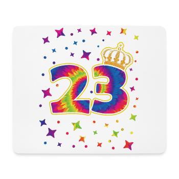 Tie-dye 23rd Birthday Party 23 Years Old Celebrant - Mousepad (Querformat) - Weiß - Vorne