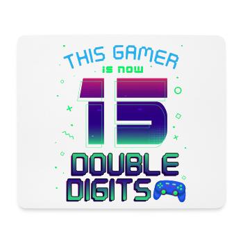 This Gamer Is Now 15 Double Digit 15. - Mouse Pad (horizontal) - white - Front