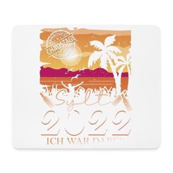 Sylt 202 j'y étais bière - Tapis de souris (format paysage) - blanc - Devant