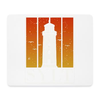 Ich Liebe Sylt Meine Insel Zum Entspannen Möwe In - Mousepad (Querformat) - Weiß - Vorne