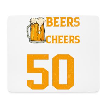 Prost Und Bier Auf 50 Jahre Frothy Mug Of Beer - Mousepad (Querformat) - Weiß - Vorne