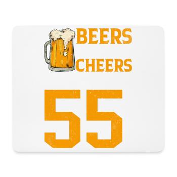 Prost Und Bier Auf 55 Jahre Frothy Mug Of Beer - Mousepad (Querformat) - Weiß - Vorne
