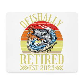 Ofishally Retired est 2023 Nicht Mehr Mein Problem - Mousepad (Querformat) - Weiß - Vorne