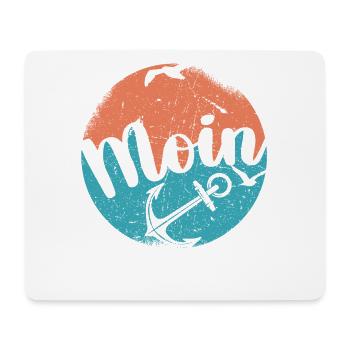 Moin ihr Spacken - Digga Spruch Meer Norddeutsch - Mousepad (Querformat) - Weiß - Vorne