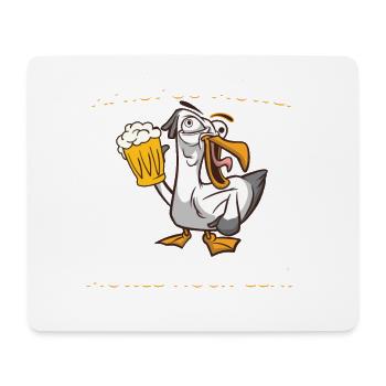 Moin ihr Spacken - Digga Spruch Meer Nordisch Möwe - Mousepad (Querformat) - Weiß - Vorne