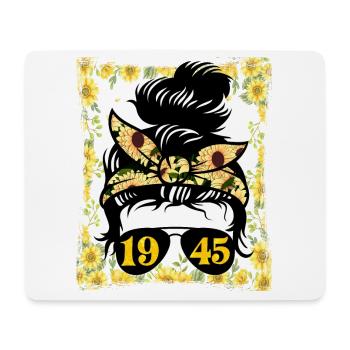 Sonnenblume Mama Geboren 1945 Geburtstag - Mousepad (Querformat) - Weiß - Vorne