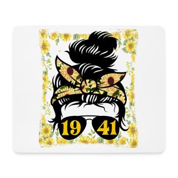 Sunflower Mama Née 1941 Anniversaire - Tapis de souris (format paysage) - blanc - Devant